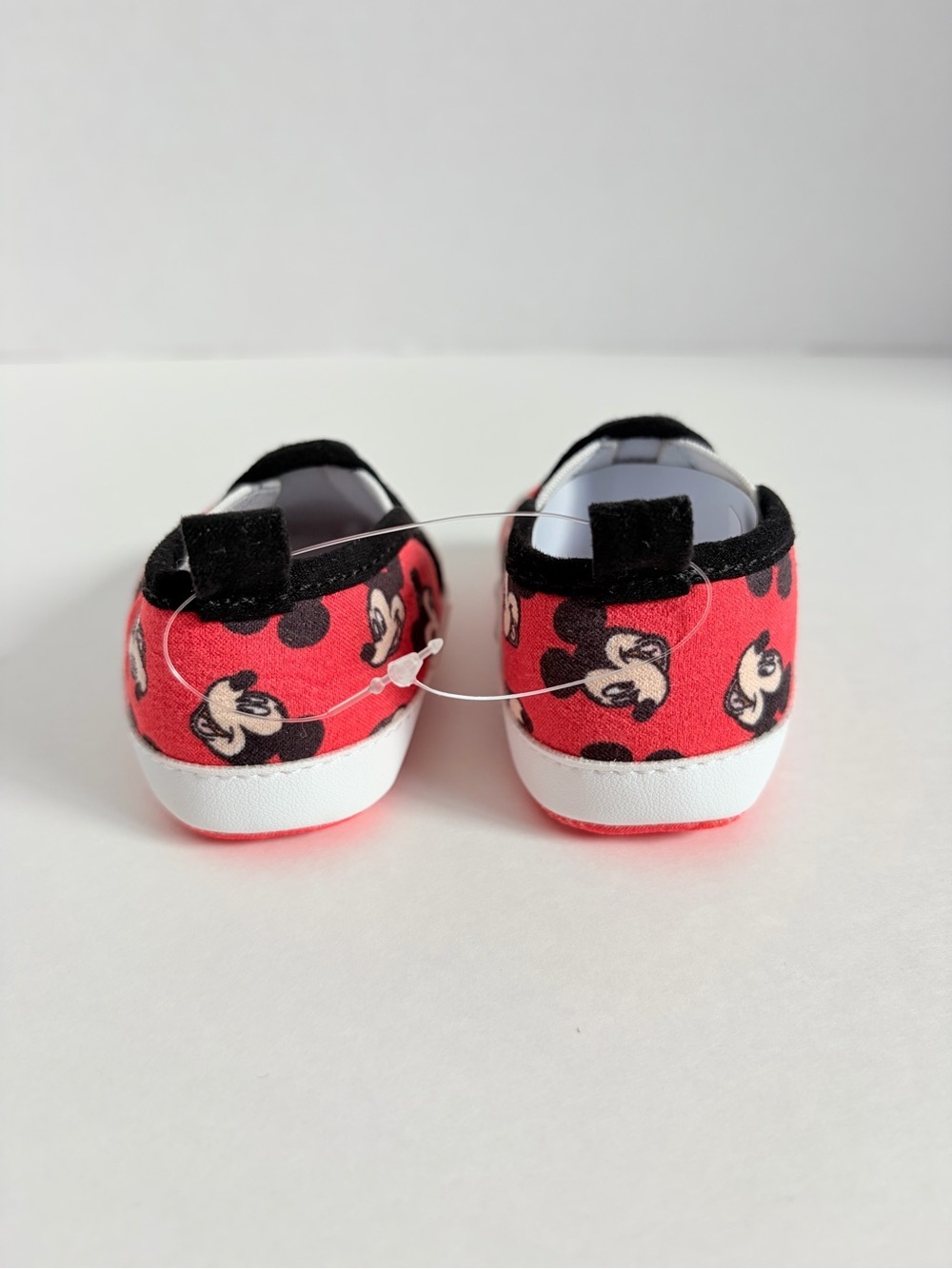 Disney Baby Infant Shoes Mickey Mouse First Walker Red Black Size 3 6 Months - Picture 3 of 10